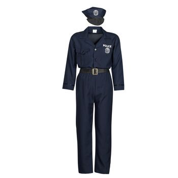 Υφασμάτινα Άνδρας Μεταμφιέσεις Fun Costumes COSTUME ADULTE OFFICIER DE POLICE Multicolour