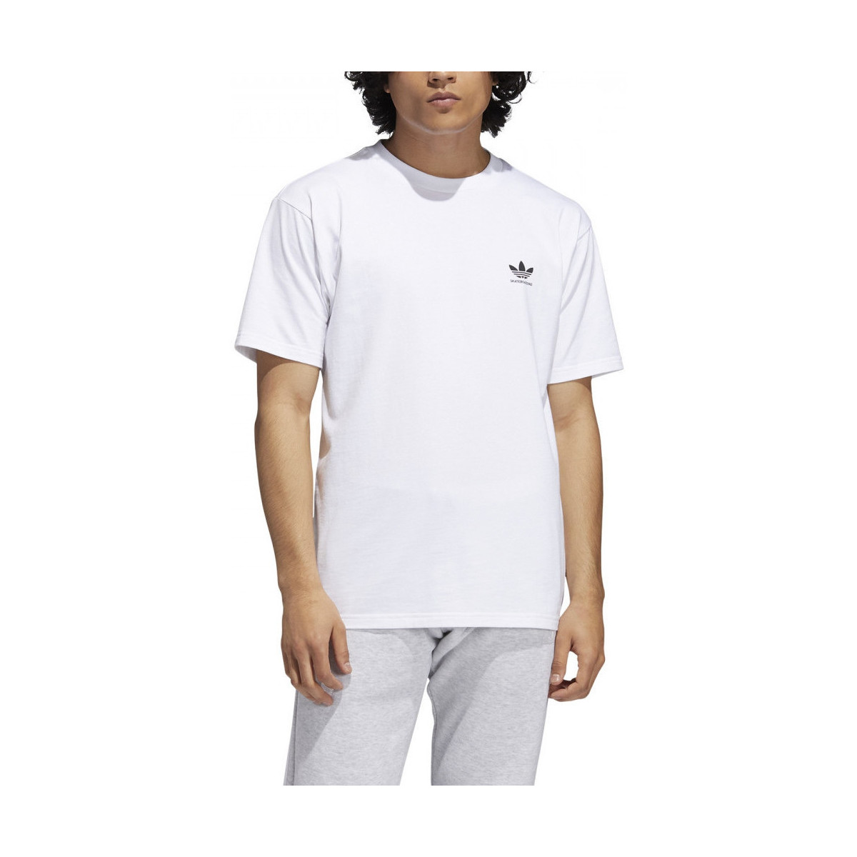 Υφασμάτινα Άνδρας T-shirts & Μπλούζες adidas Originals 2.0 logo ss tee Άσπρο