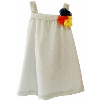 Υφασμάτινα Κορίτσι Φορέματα Dbb' 22892-1 Άσπρο