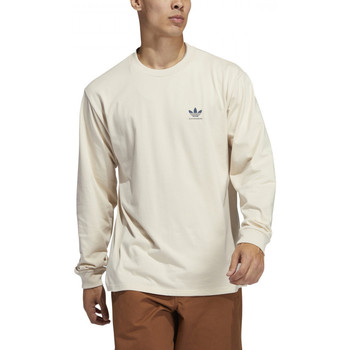 Υφασμάτινα Άνδρας T-shirts & Μπλούζες adidas Originals 2.0 logo ls tee Beige