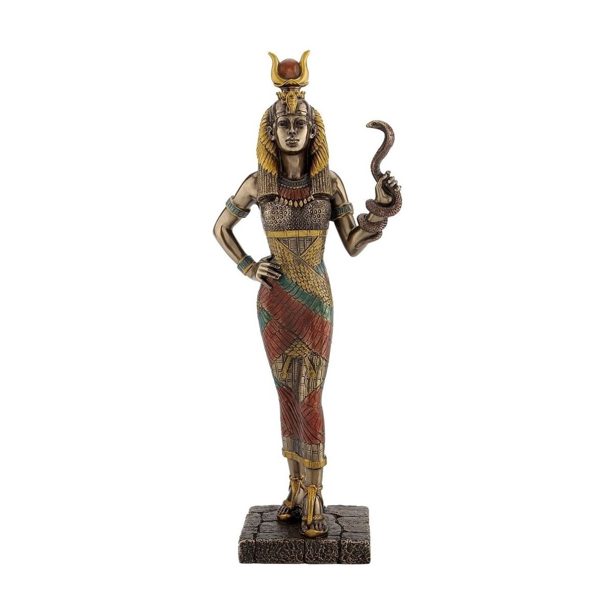 Σπίτι Αγαλματίδια και  Signes Grimalt Hathor-Αιγυπτιακή Θεά Gold