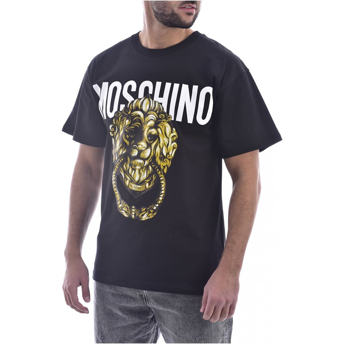 T-shirt με κοντά μανίκια Moschino ZA0716 Ύφασμα