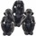 Σπίτι Αγαλματίδια και  Signes Grimalt Πίθηκος Εικόνα 3 Μονάδες Black