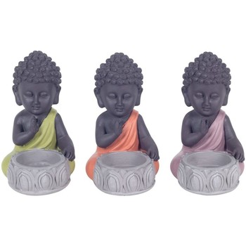 Σπίτι Αγαλματίδια και  Signes Grimalt T -Light Childish Buddha Set 3U Multicolour