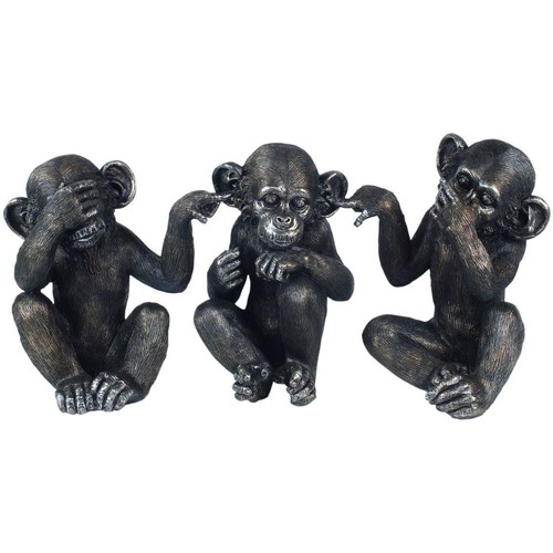 Σπίτι Αγαλματίδια και  Signes Grimalt Πίθηκος Εικόνα 3 Μονάδες Black