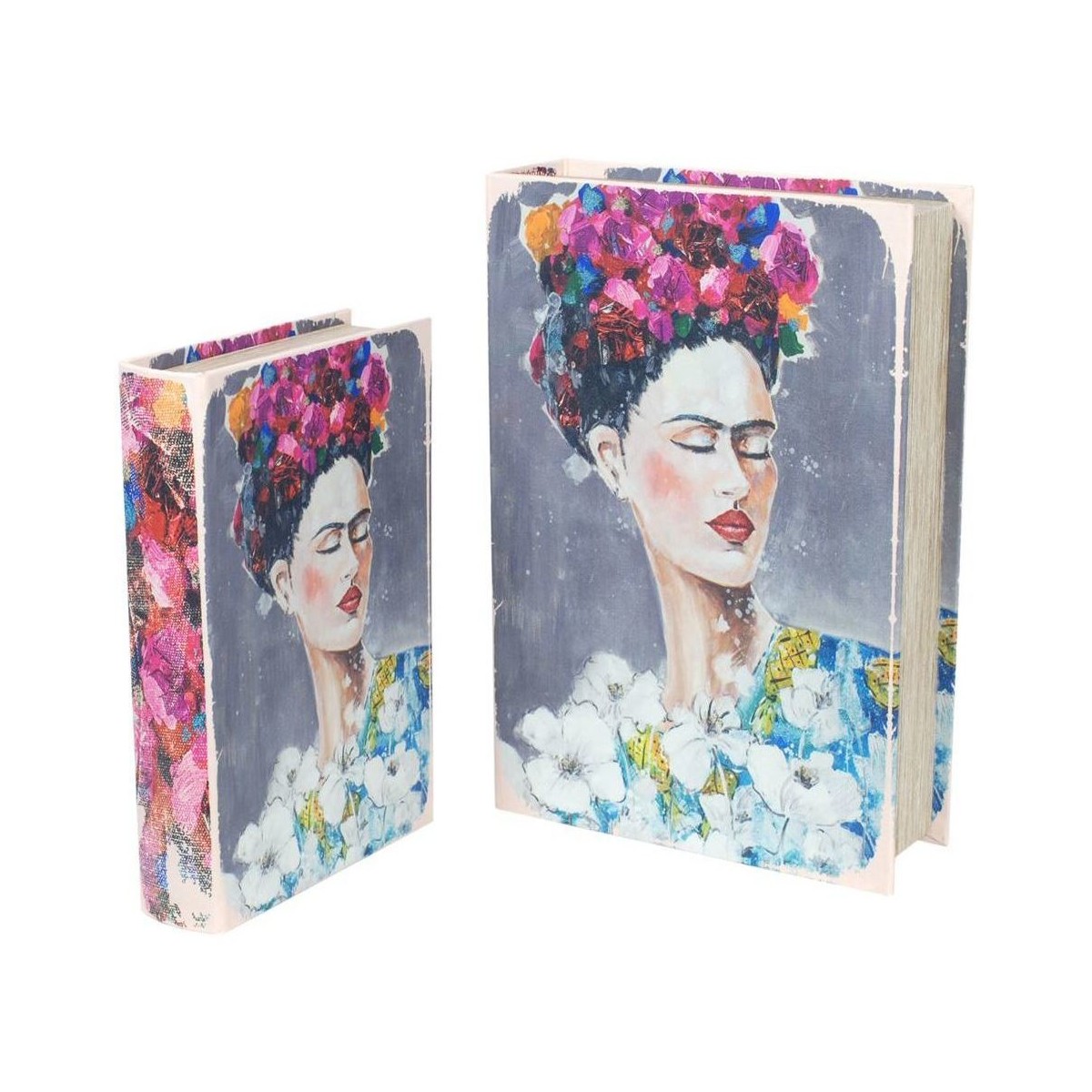 Σπίτι Καλάθια / κουτιά Signes Grimalt Frida Book Boxes - - By Sigris 2U Multicolour
