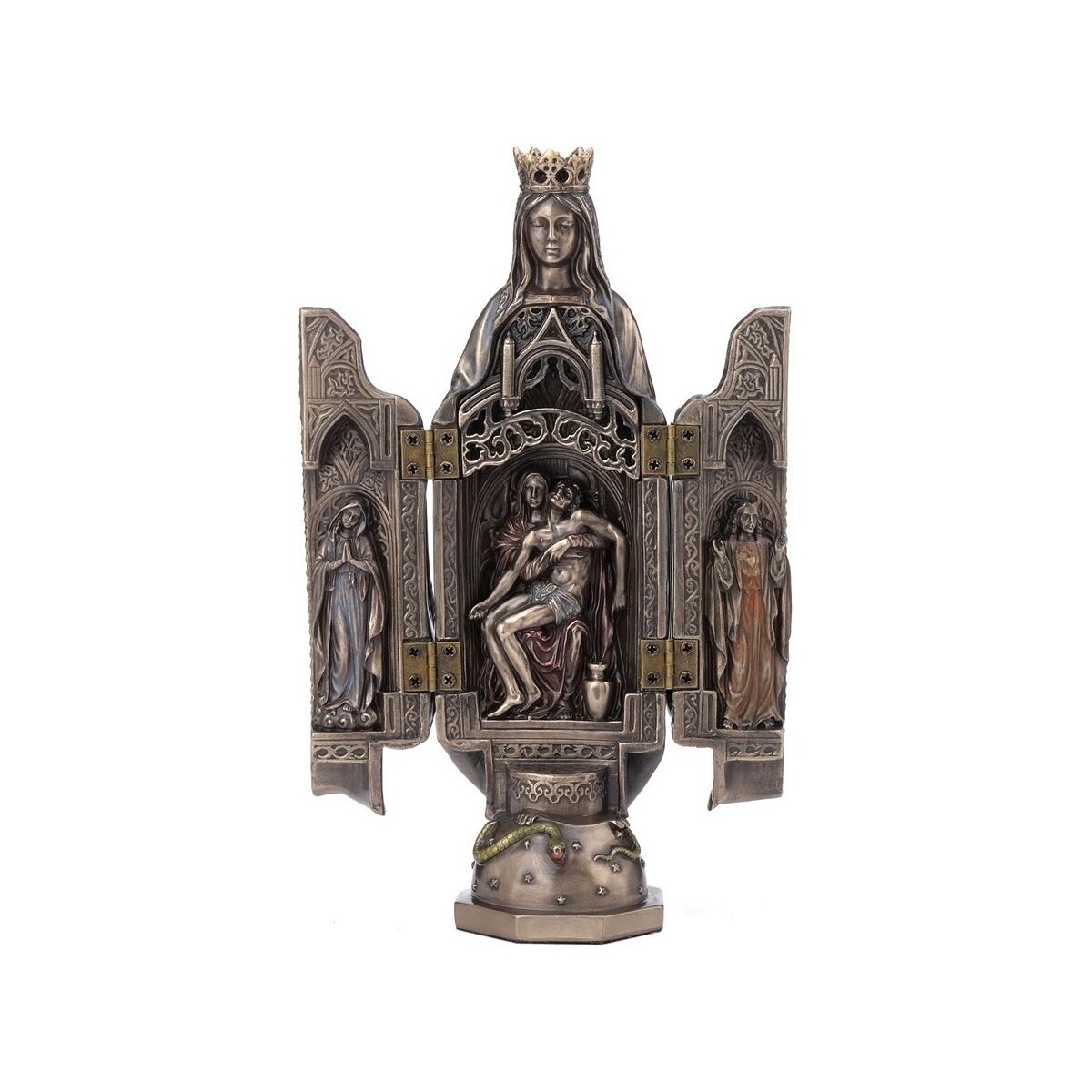 Αγαλματίδια και Signes Grimalt Virgin With Mercy Bronze