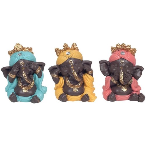 Σπίτι Αγαλματίδια και  Signes Grimalt Ganesh I Don'T See-Hear-Speak 3U Multicolour