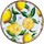 Σπίτι Αγαλματίδια και  Signes Grimalt Πιάτο Λεμονιών Multicolour