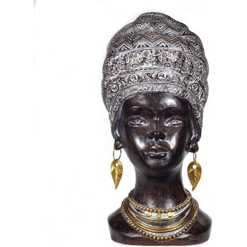 Σπίτι Αγαλματίδια και  Signes Grimalt Αφρικανική Κεφαλή Σχήμα Black