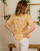 Υφασμάτινα Γυναίκα Μπλούζες Céleste MESANGE Yellow / Άσπρο