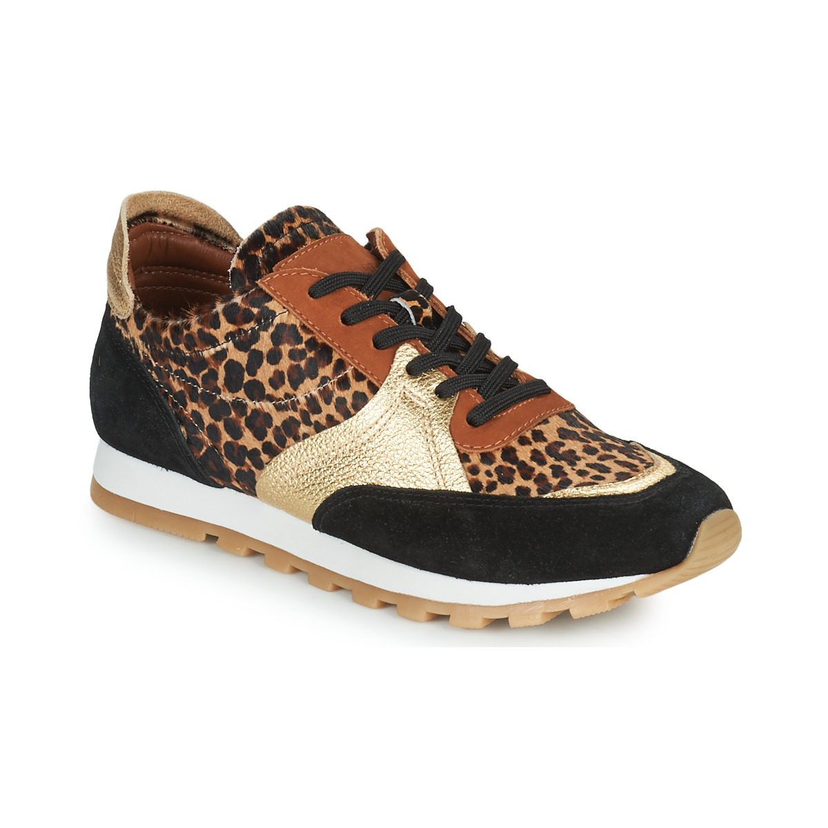 Παπούτσια Γυναίκα Χαμηλά Sneakers JB Martin GLOIRE Mix / Leopard / Black