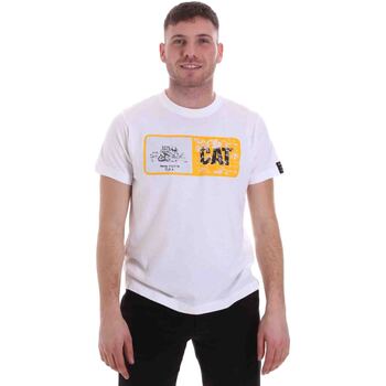 Υφασμάτινα Άνδρας T-shirt με κοντά μανίκια Caterpillar 35CC302 Άσπρο