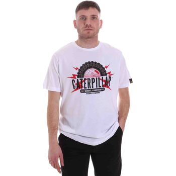 Υφασμάτινα Άνδρας T-shirt με κοντά μανίκια Caterpillar 35CC2510232 Άσπρο