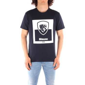 Υφασμάτινα Άνδρας T-shirt με κοντά μανίκια Blauer 21SBLUH02131 Μπλέ