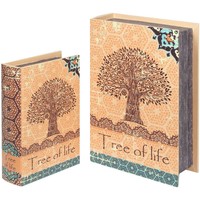 Σπίτι Καλάθια / κουτιά Signes Grimalt Κουτιά Βιβλίου 2U Tree Life Book Orange