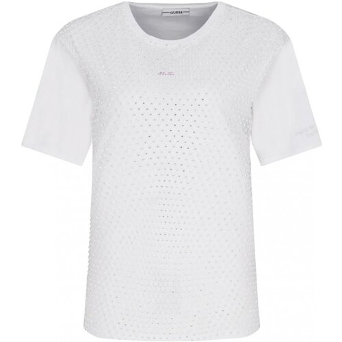 Υφασμάτινα Γυναίκα T-shirts & Μπλούζες Guess W0BI0L K7DN0 Άσπρο