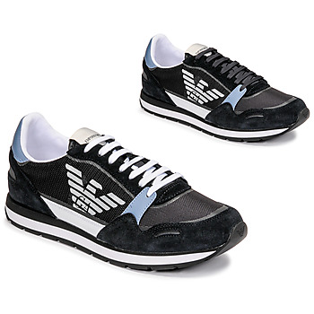 Παπούτσια Άνδρας Χαμηλά Sneakers Emporio Armani ANIMA Black / Μπλέ / Maroon