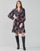 Υφασμάτινα Γυναίκα Κοντά Φορέματα One Step FT30101 Black / Multicolour
