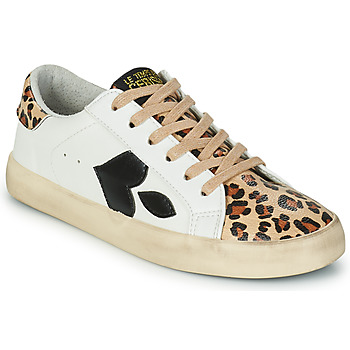 Παπούτσια Γυναίκα Χαμηλά Sneakers Le Temps des Cerises AUSTIN Άσπρο / Leopard