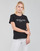 Υφασμάτινα Γυναίκα T-shirt με κοντά μανίκια Guess ES SS GUESS 1981 ROLL CUFF TEE Black