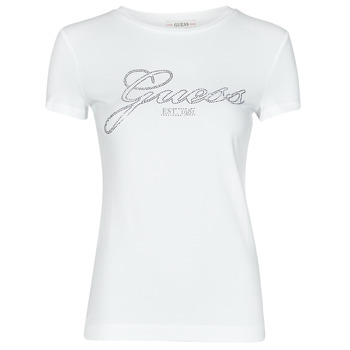 Υφασμάτινα Γυναίκα T-shirt με κοντά μανίκια Guess SS CN SELINA TEE Άσπρο