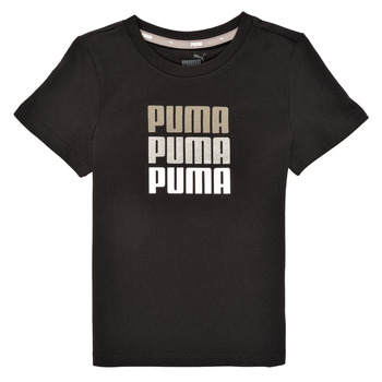 Υφασμάτινα Κορίτσι T-shirt με κοντά μανίκια Puma ALPHA TEE Black