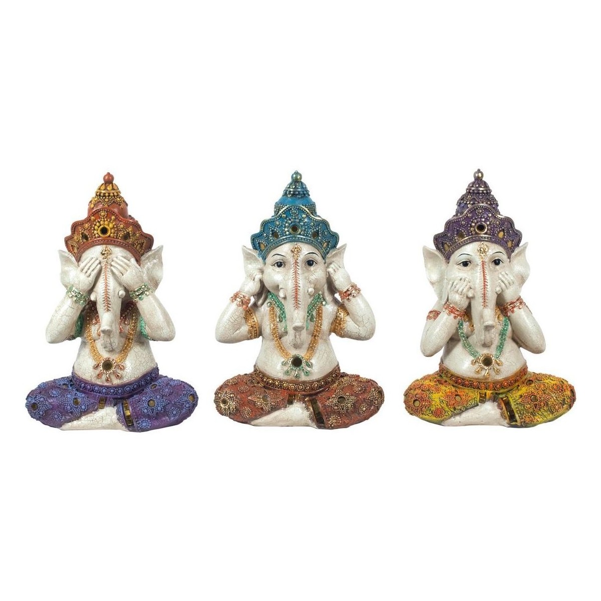 Σπίτι Αγαλματίδια και  Signes Grimalt Ganesha Εικόνα 3 Μονάδες Multicolour