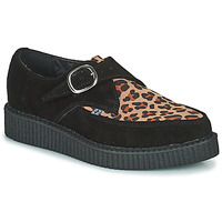 Παπούτσια Derby TUK POINTED CREEPER MONK BUCKLE Black / Leopard