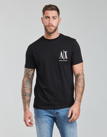 Υφασμάτινα Άνδρας T-shirt με κοντά μανίκια Armani Exchange 8NZTPH Black