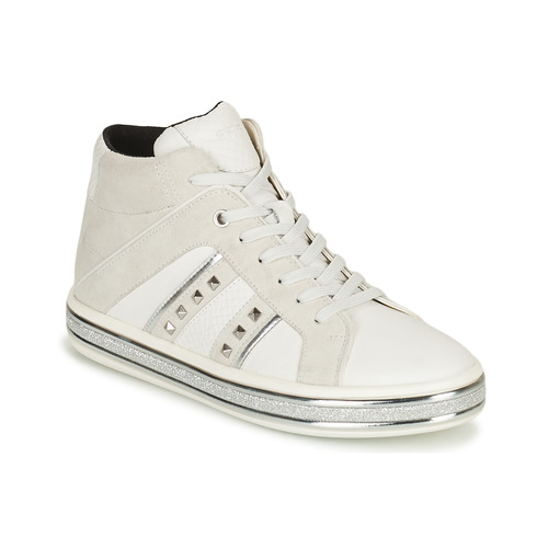Παπούτσια Γυναίκα Μπότες Geox LEELU Άσπρο / Grey