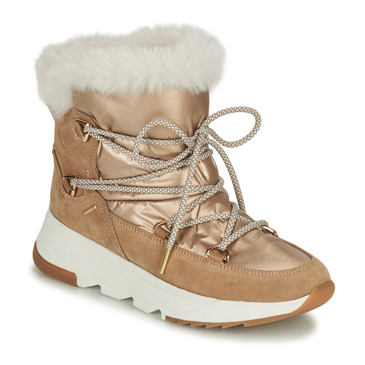 Παπούτσια Γυναίκα Snow boots Geox FALENA Beige / Gold