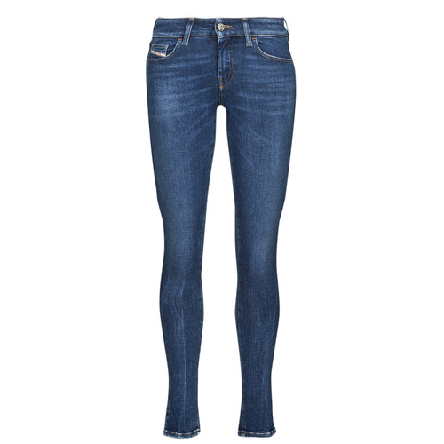 Υφασμάτινα Γυναίκα Skinny jeans Diesel SLANDY-LOW Μπλέ / Fonce