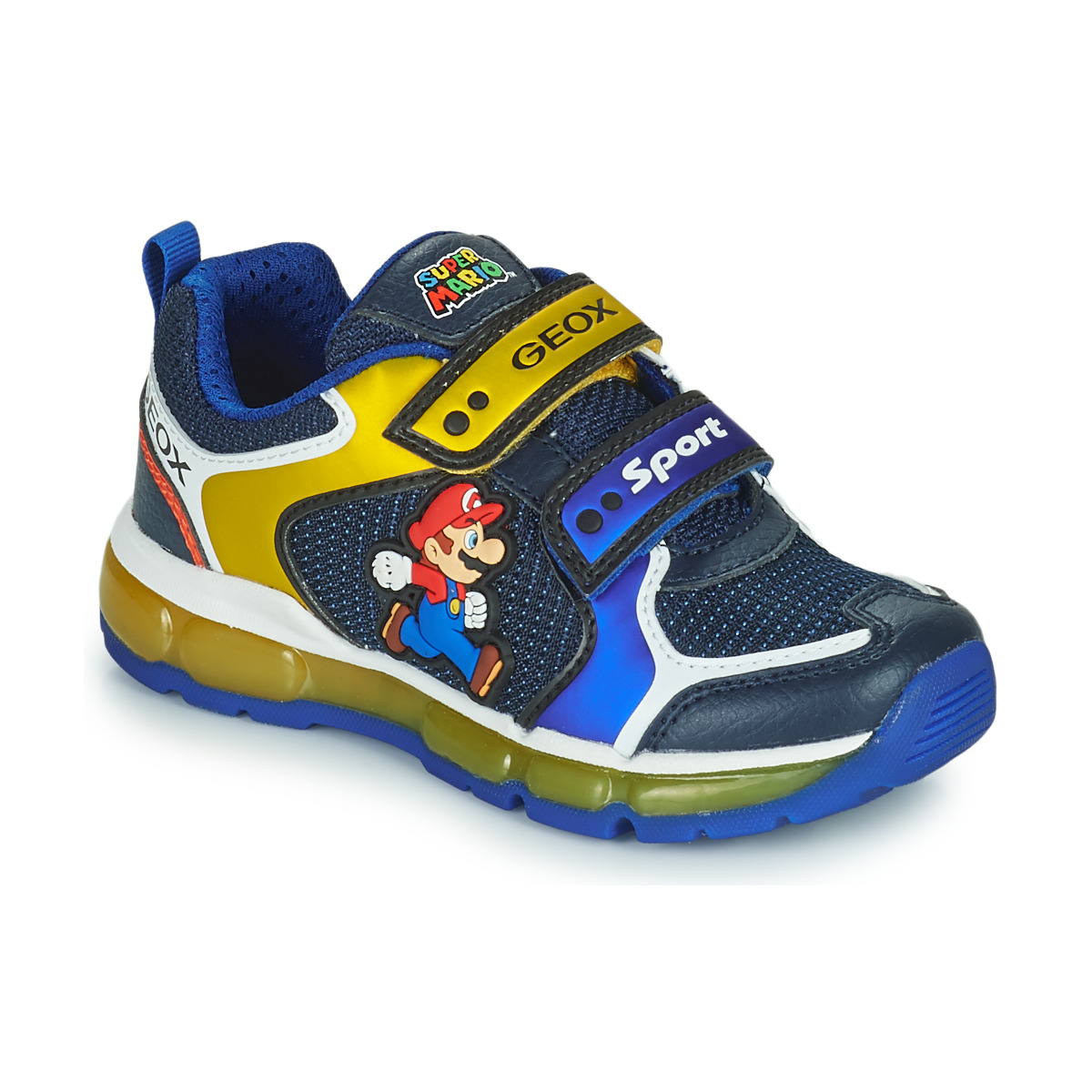 Παπούτσια Αγόρι Χαμηλά Sneakers Geox ANDROID Μπλέ / Yellow