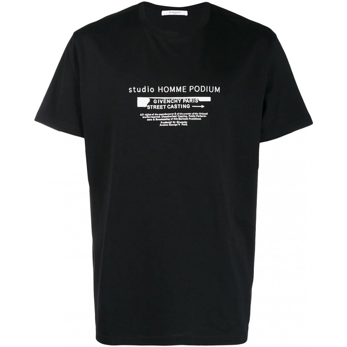 T-shirt με κοντά μανίκια Givenchy BM70SC3002 Ύφασμα