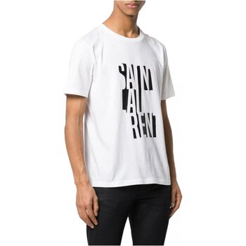 Υφασμάτινα Άνδρας T-shirt με κοντά μανίκια Yves Saint Laurent BMK577121 Άσπρο