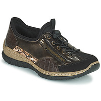 Παπούτσια Γυναίκα Χαμηλά Sneakers Rieker ALINDA Bronze / Black