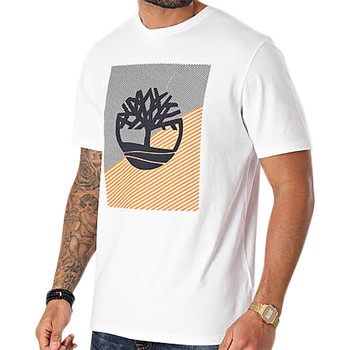 Υφασμάτινα Άνδρας T-shirt με κοντά μανίκια Timberland 164215 Άσπρο