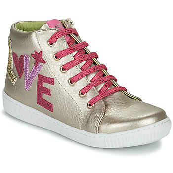 Παπούτσια Κορίτσι Ψηλά Sneakers Agatha Ruiz de la Prada FLOW Beige / Ροζ