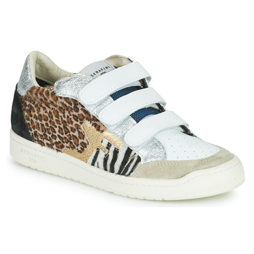 Παπούτσια Γυναίκα Χαμηλά Sneakers Serafini SAN DIEGO Άσπρο / Argenté / Leopard