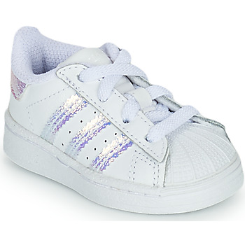 Παπούτσια Κορίτσι Χαμηλά Sneakers adidas Originals SUPERSTAR EL I Άσπρο / Iridescent