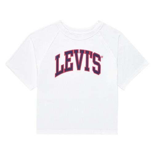Υφασμάτινα Κορίτσι T-shirt με κοντά μανίκια Levi's SS RGLAN HGH RISE TE SHIRT Άσπρο