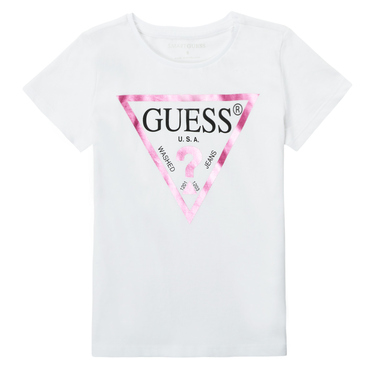 T-shirt με κοντά μανίκια Guess SECRA