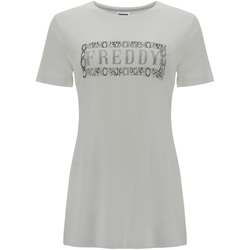 Υφασμάτινα Γυναίκα T-shirt με κοντά μανίκια Freddy S1WALT2 Άσπρο