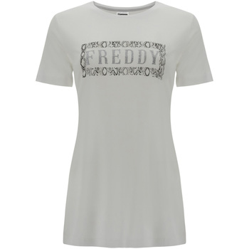 Υφασμάτινα Γυναίκα T-shirts & Μπλούζες Freddy S1WALT2 Άσπρο