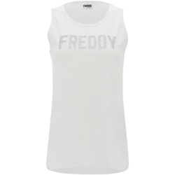 Υφασμάτινα Γυναίκα Αμάνικα / T-shirts χωρίς μανίκια Freddy S1WCLK2 Άσπρο