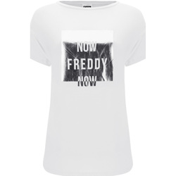 Υφασμάτινα Γυναίκα T-shirt με κοντά μανίκια Freddy S1WSDT3 Άσπρο