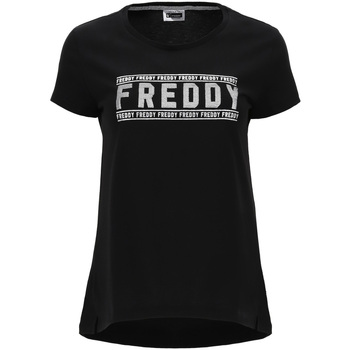 Υφασμάτινα Γυναίκα T-shirts & Μπλούζες Freddy S1WCLT2 Black