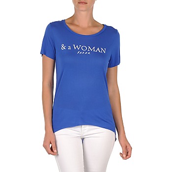 Υφασμάτινα Γυναίκα T-shirt με κοντά μανίκια School Rag TEMMY WOMAN Μπλέ
