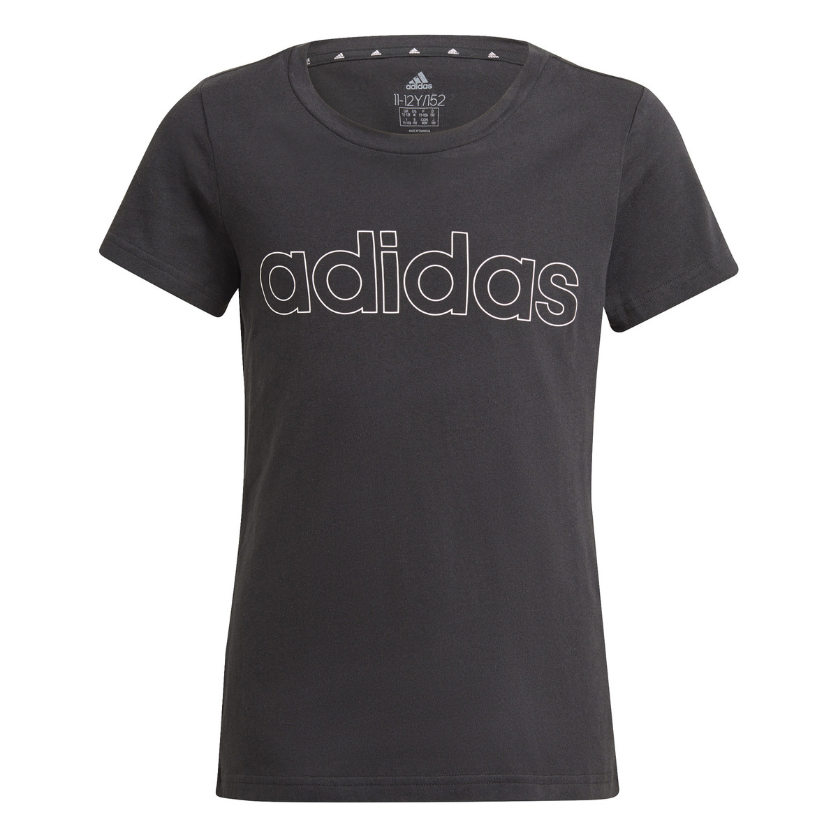 Υφασμάτινα Κορίτσι T-shirt με κοντά μανίκια adidas Performance PLAKAT Black